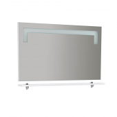 Oglinda cu LED Creavit MASK MK4001.01.BB + Etajera Alb