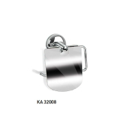 Suport hartie igienica cu capac KA 32008 Argintiu