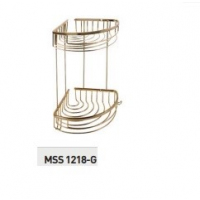 Suport pe colt dublu Mesateknik Auriu MSS1118-G