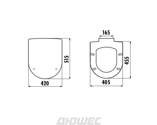 Capac WC cu inchidere lenta Creavit Grande KC1403.01.0000E Alb